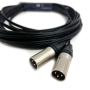 Cordon audio pro Jack 3.5 stéréo Mâle vers 2 XLR Mâle 2 mètres