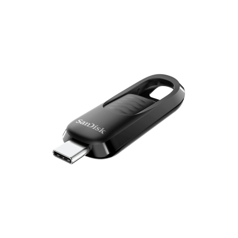 Sandisk Clé USB Type-C 3.2 Gen 1 "Ultra Slider", 128GB, 400MB/s