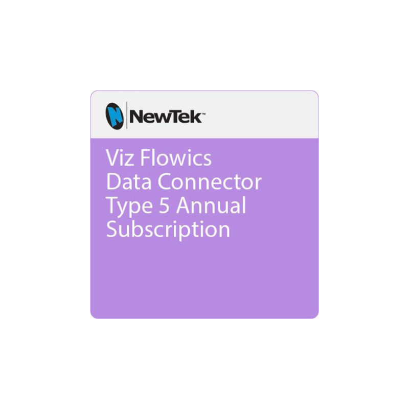 Vizrt Viz Flowics Data Connector Type 5 Annual Subscription