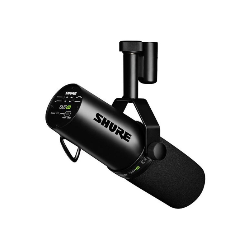 SHURE Microphone broadcast dynamique avec préamp