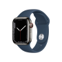 Apple Watch SE GPS 40mm Silver Alu Storm Blue Sport Band M/L