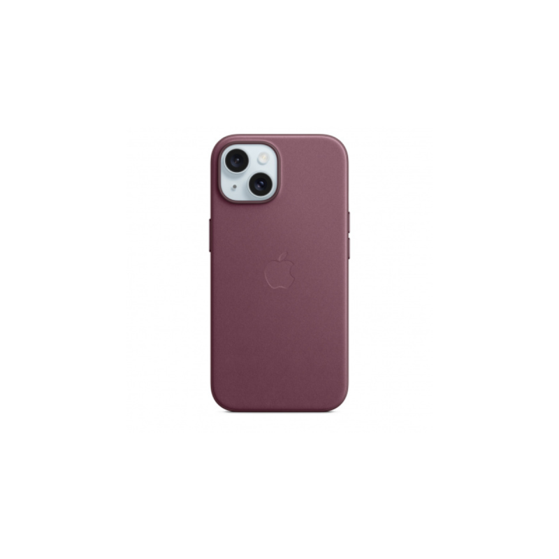 Apple Coque tissage fin Iphone 15 avec MagSafe - Mulberry