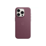 Apple Coque tissage fin Iphone 15 Pro avec MagSafe - Mulberry