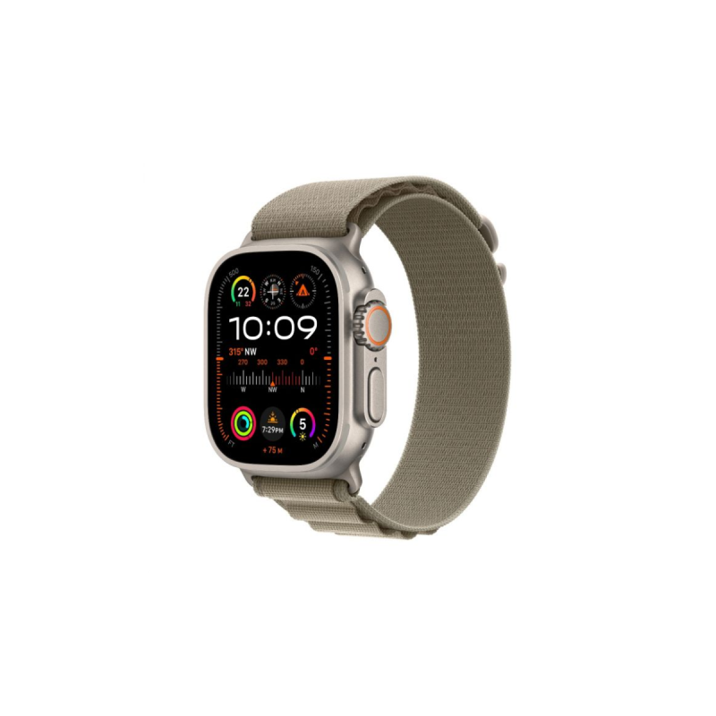 Apple Watch Ultra 2 GPS+Cell. 49mm Titane Olive Alpine Loop M