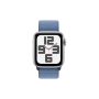 Apple Watch SE GPS 44mm Silver Alu Storm Blue Sport Band M/L