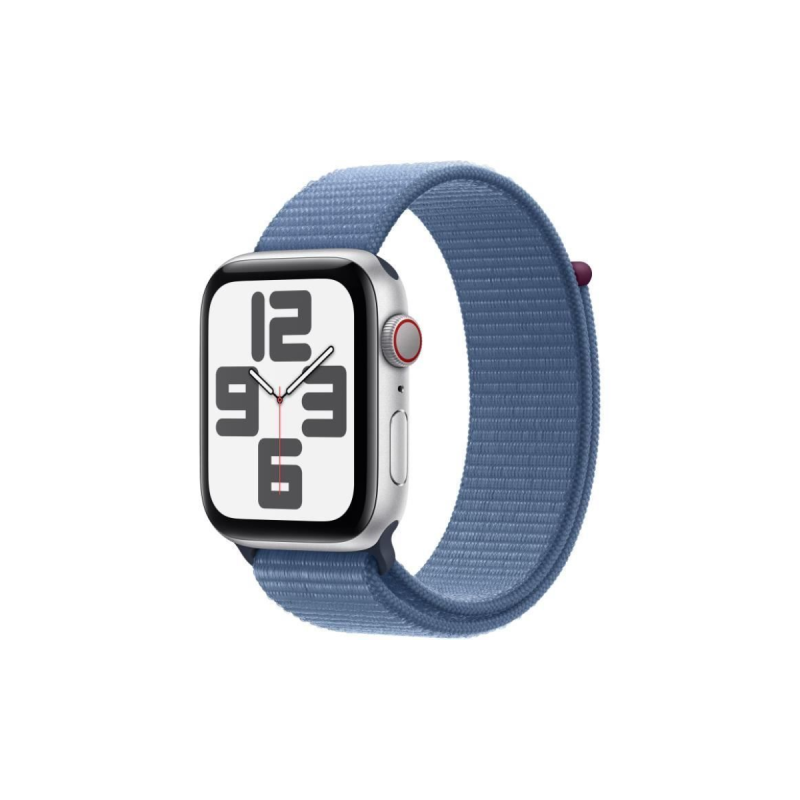 Apple Watch SE GPS+Cell. 44mm Silver Alu Winter Blue Sport Loop