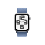 Apple Watch SE GPS+Cell. 44mm Silver Alu Winter Blue Sport Loop