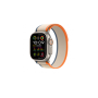 Apple Bracelet 49mm Orange/Beige Trail Loop M/L