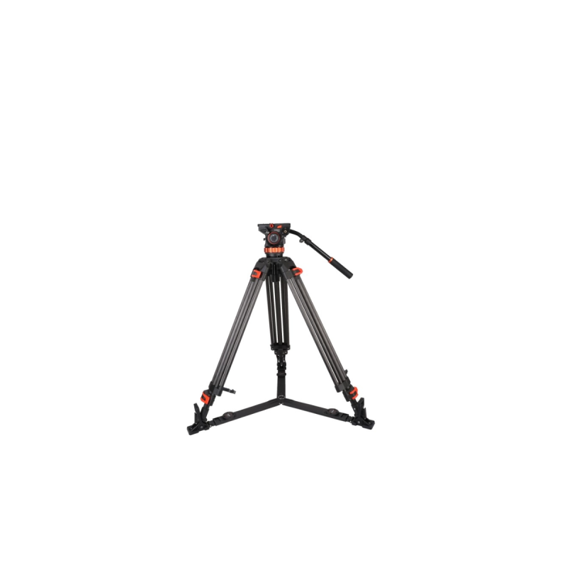 COMAN - Trépied Vidéo Carbone tête Q7+ H.max 171cm, supporte 12Kgs