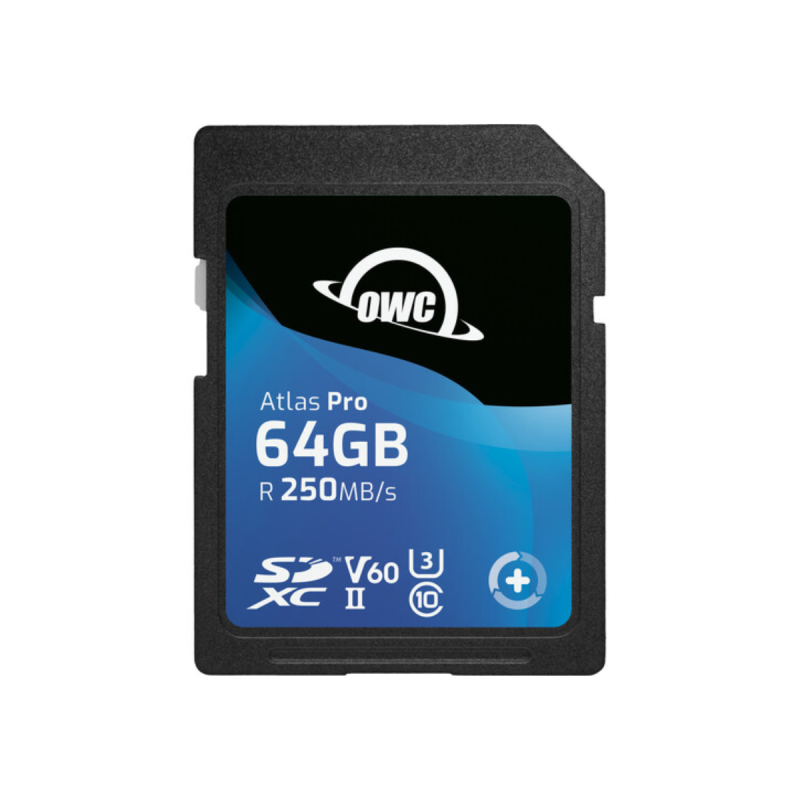 OWC 64GB Atlas Pro SDXC UHS-II V60 Media Card