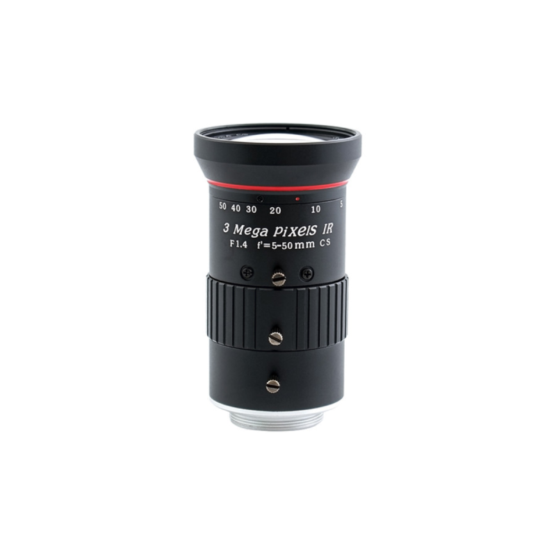 Aida HD Varifocal 5.0-50mm Manual Iris CS Mount Lens