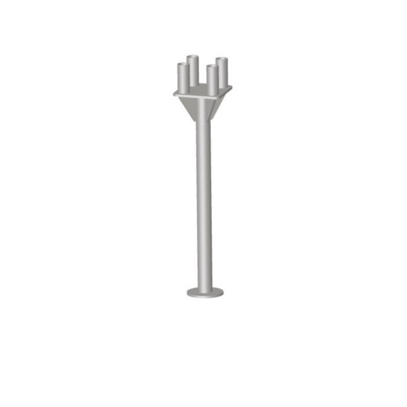 ASD Pied Chandelle 4 Pieds 50X3mm Alu 60X3mm Platine HT Plancher 1,2m