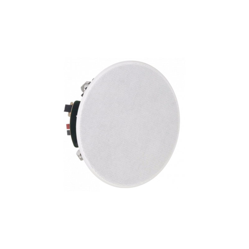 Apart HP rond, 6.5" 2 voies 20W-100V (60W-16?) blanc grille bord fin