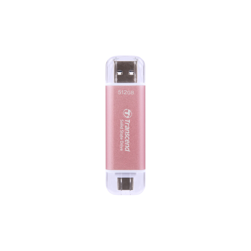 Transcend 512GB USB External SSD ESD310P USB 10Gbps Type C/ A Pink