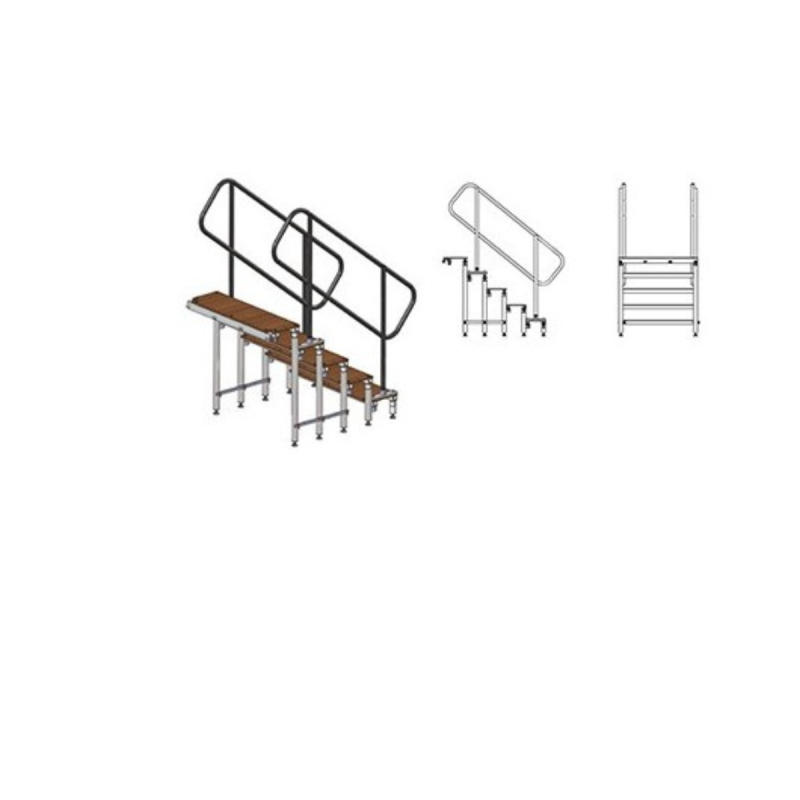 ASD marche 0,40m Pour Escalier Demontable