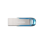 Sandisk Clé USB 3.0 "Cruzer Ultra Flair", 128GB, Bleu tropical