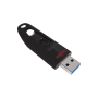 Sandisk Pack de 3 clés Cruzer Ultra 64GB, USB 3.0, 130 MB/s, Noir