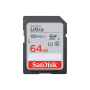 Sandisk Carte SDXC "Elite Ultra Plus", 64GB, Cl.10, UHS-I, 80MB/s