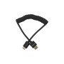 Kondor Coiled Full HDMI Cable (12-24") - Black