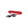 Kondor Coiled Full HDMI Cable (12-24") (Cardinal Red)