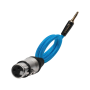 Kondor 16" Female XLR to 3.5mm Male Mini TRS Blue Braided