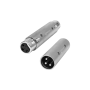 Kondor Pair of XLR Adapters M to M & F to F 3 Pin Adapters