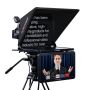 Fortinge 15" Studio Teleprompteur Set HDMI, Composite (BNC), VGA