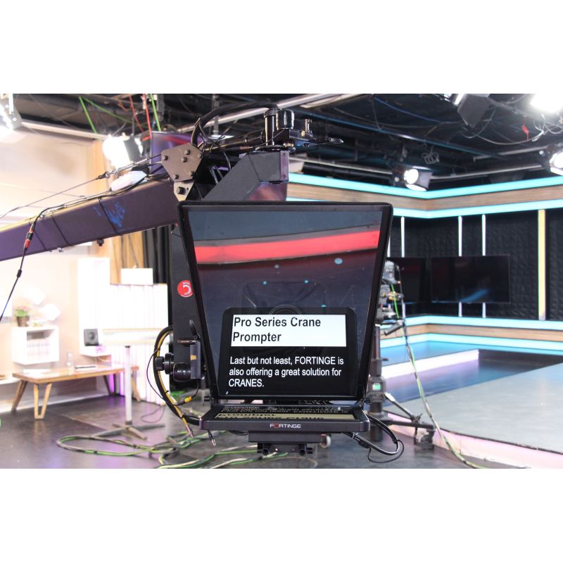 Fortinge 15" Crane Prompter with HDMI VGA BNC, SDI INPUT 500cd/m2 4:3