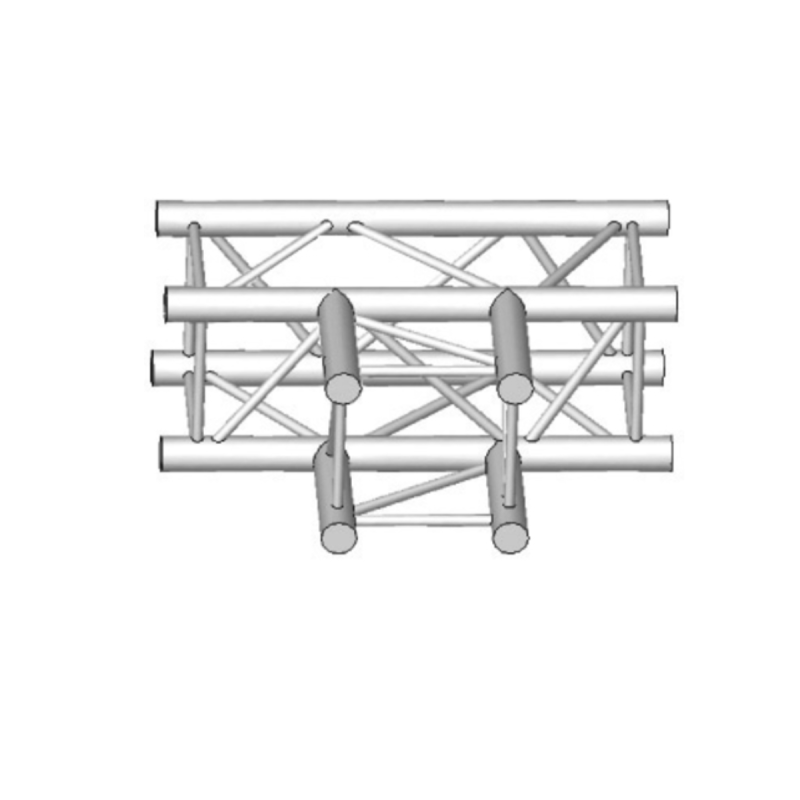 ASD Angle Alu 290 Carré 3 Départs 90° Horizontal Forte Charge