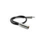 Kondor Mini XLR to 3.5MM Locking Screw Mini Plug/Lavalier Mics Black