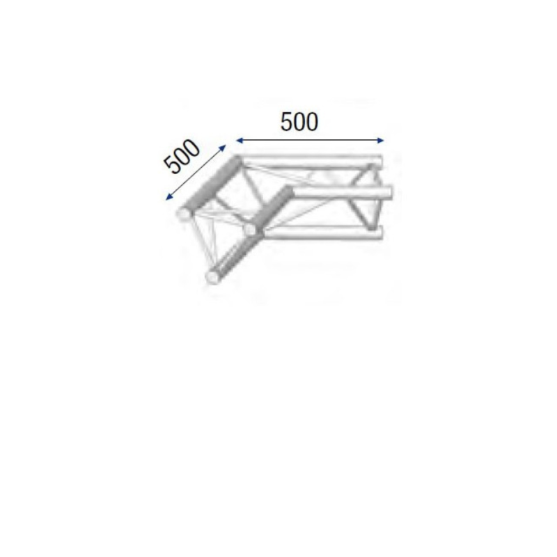 ASD Angle Alu SX290 2 Départs 120°