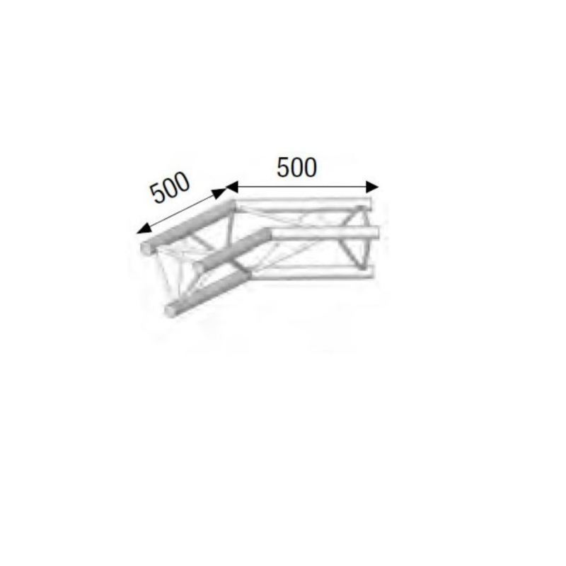 ASD Angle Alu SX290 2 Départs 135° Forte Charge