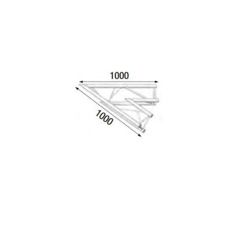 ASD Angle Alu SX290 2 Départs 45° Forte Charge