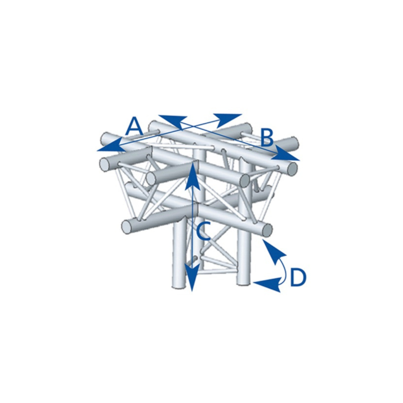 ASD Angle Alu SX290 5 Départs Horizontal/Pied