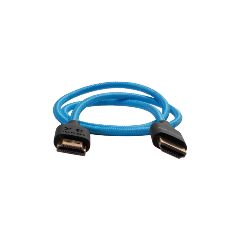 Kondor 4K HDMI 2.0 Braided Blue Cable (Kondor / 2 Feet)