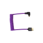 Kondor FullHDMI - Right Angle M-HDMI 12"-24" Coiled Purple Sony/Fuji