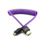 Kondor Gerald Undone Mini HDMI - FullHDMI Cable 12"-24" Coiled Purple