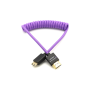 Kondor Gerald Undone Mini HDMI - FullHDMI Cable 12"-24" Coiled Purple