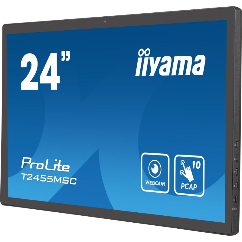 Iiyama Écran tactile LCD ProLite 24" Class Webcam 16:9 5 ms60,5 cm