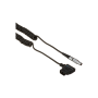 Kondor Coiled DTAP to LEMO 2 Pin 0B M Power Cable/ZCam SmallHD Black