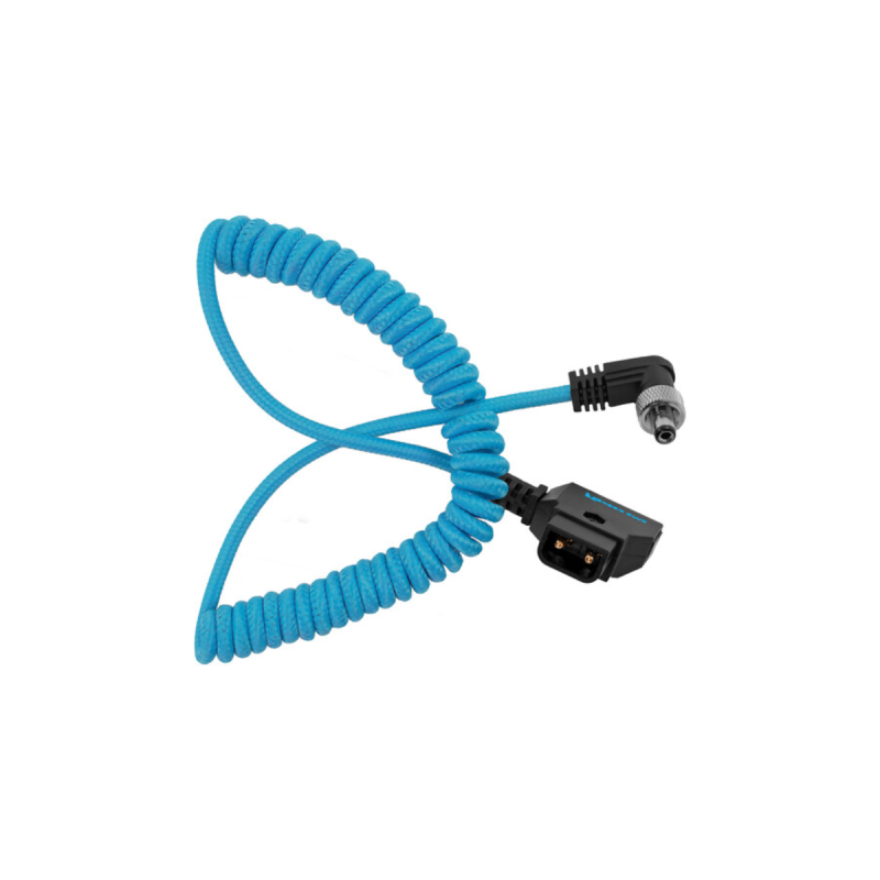 Kondor Coiled D-Tap to Locking DC 2.5MM Right Angle Cable