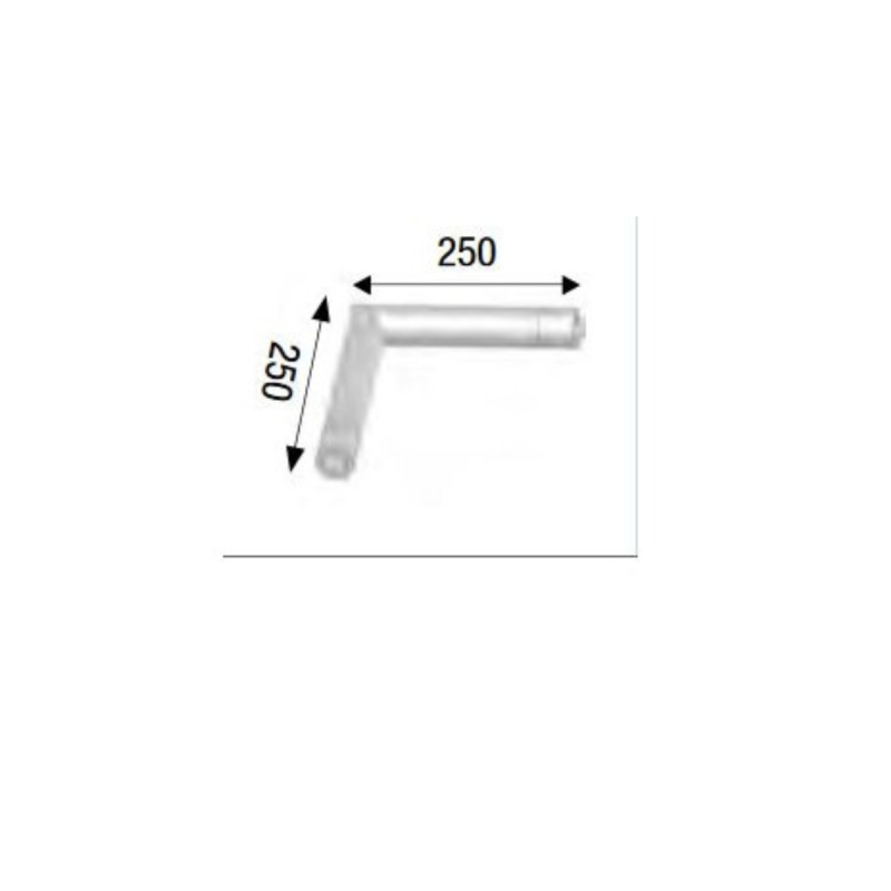 ASD Angle 2 Départs 90° LG 0m25 x 0m25