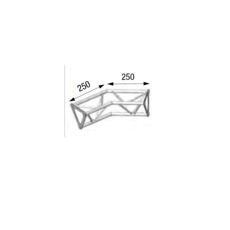 ASD Angle 2D 135° Section 150 Alu Triangulaire