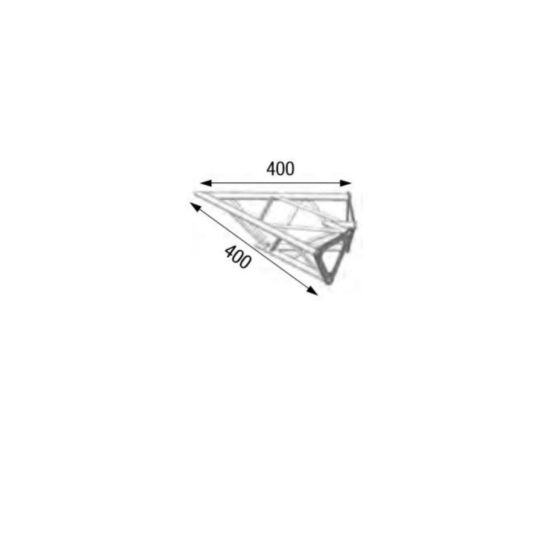 ASD Angle 2D 45° Section 150 Alu Triangulaire