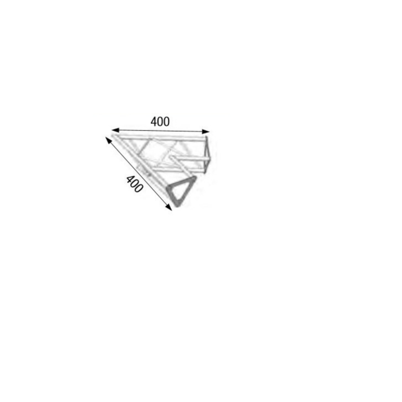 ASD Angle 2D 60° Section 150 Alu Triangulaire