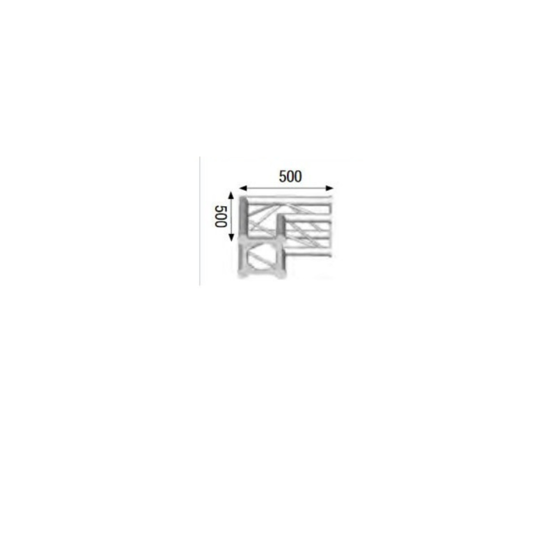 ASD Angle 2D 90° Section 250 Alu Carré