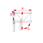 ASD Angle 90° 3 Départs Pour Échelle Verticale 290