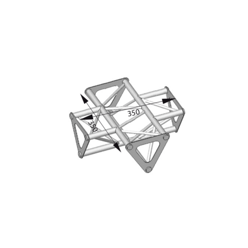 ASD Angle 4D 90° Section 150 Triangulaire Alu