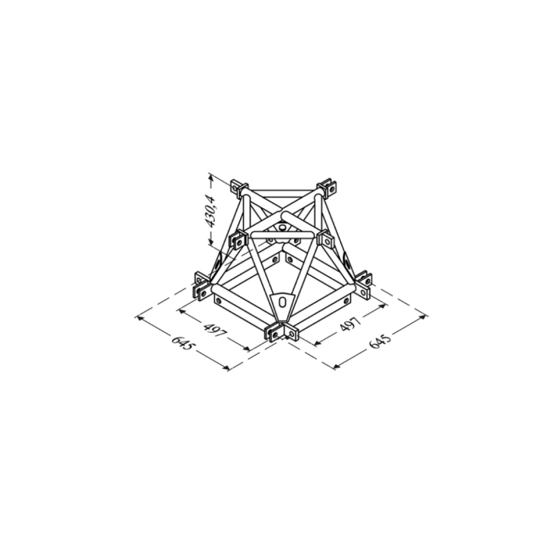 ASD Angle 4D Structure Alu 500 Triangulaire