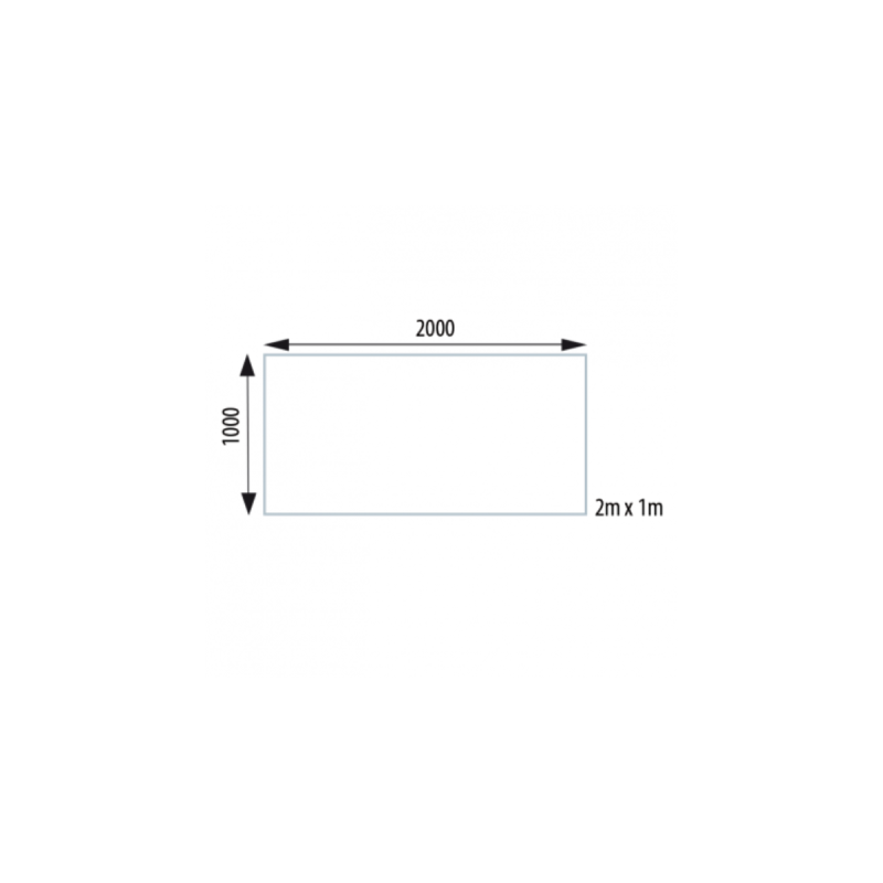 ASD Praticable Rect Outdoor Noir 500 Kg / m² de 2m x 1m